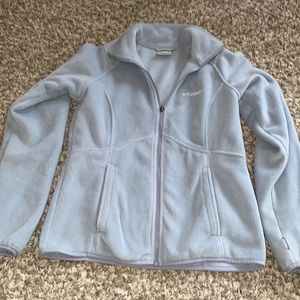 Columbia fleece sweater light lilac lavender purple color